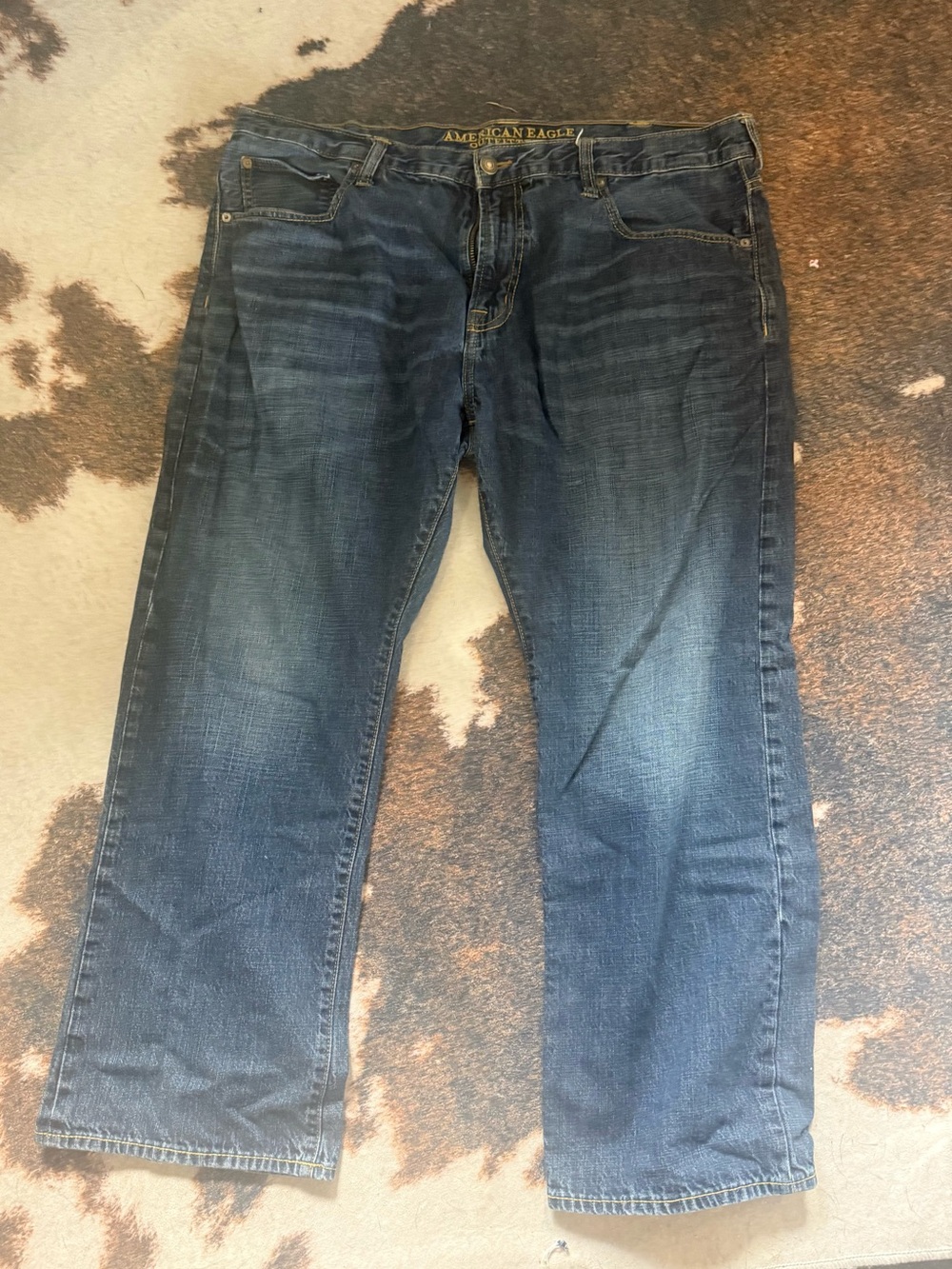 American Eagle Outfitters Men’s Dark Wash Relaxed Jeans Size 40x30